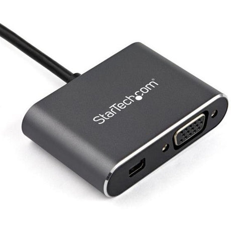 StarTech.com USB C Multiport Video Adapter - USB-C to 4K 60Hz Mini DisplayPort 1.2 (HBR2 HDR) or 1080p VGA Monitor Display Adapter — CDP2MDPVGA