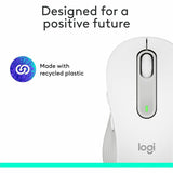 Logitech Signature M650 Wireless Mouse - For Small to Medium Sized Hands, 2-Year Battery, Silent Clicks, Off-white — 910-006252