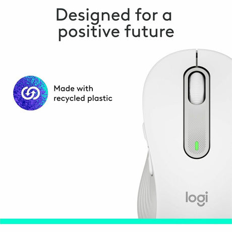 Logitech Signature M650 Wireless Mouse - For Small to Medium Sized Hands, 2-Year Battery, Silent Clicks, Off-white — 910-006252