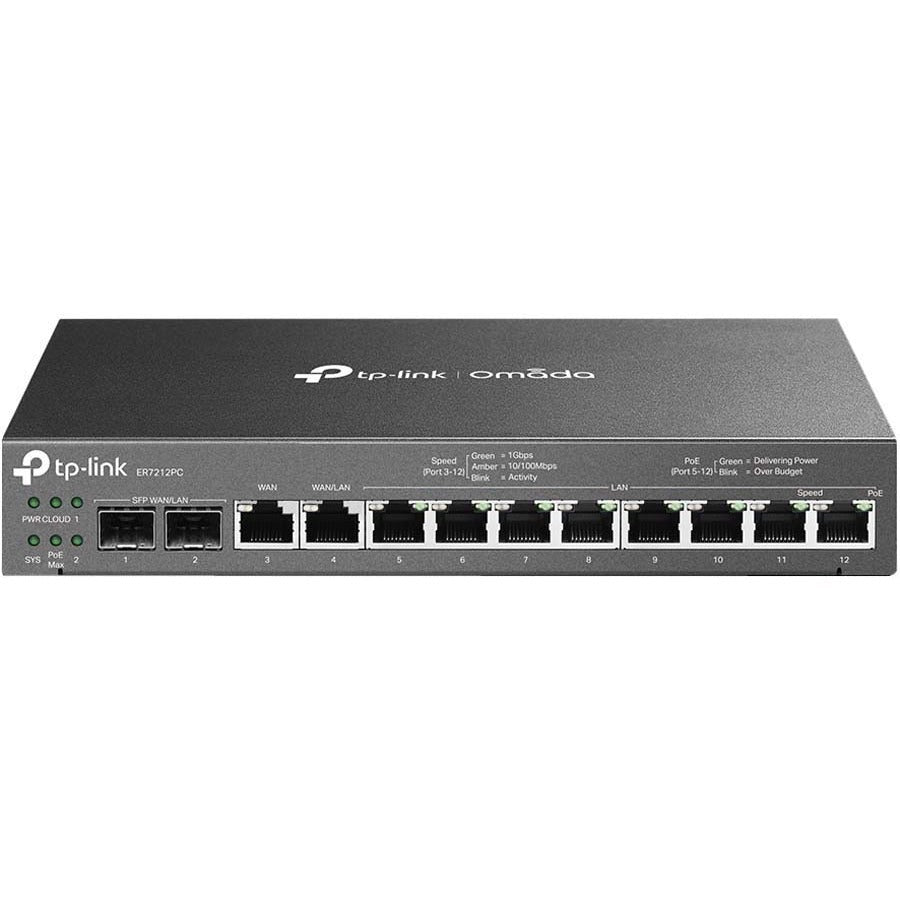 TP-Link ER7212PC - Omada PoE Switch & Controller 3-in-1 Gigabit VPN Router — ER7212PC