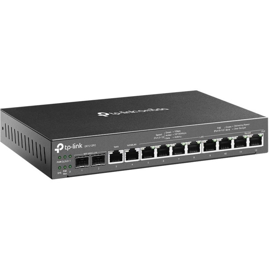 TP-Link ER7212PC - Omada PoE Switch & Controller 3-in-1 Gigabit VPN Router — ER7212PC