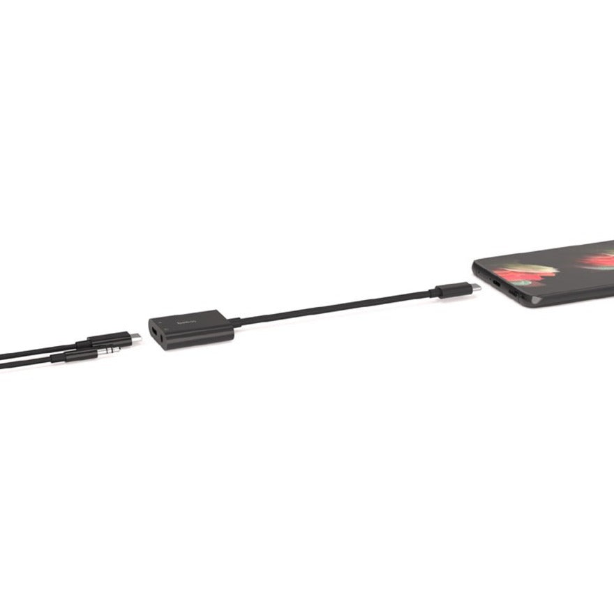 Belkin 3.5mm Audio + USB-C Charge Adapter — NPA004btBK