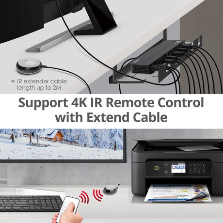 SIIG 4x1 DisplayPort 4K KVM USB 3.0 Switch with Remote Control — CE-KV0D11-S1