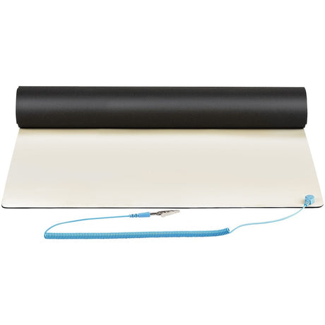 StarTech.com 11x18in Anti Static Mat, ESD Mat for Electronics Repair on Tables or Desks, Flexible Work Pad, Detachable Grounding Wire — SM-ANTI-STATIC-MAT