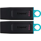 Kingston DataTraveler Exodia 64GB USB 3.2 (Gen 1) Flash Drive — DTX/64GB-2P