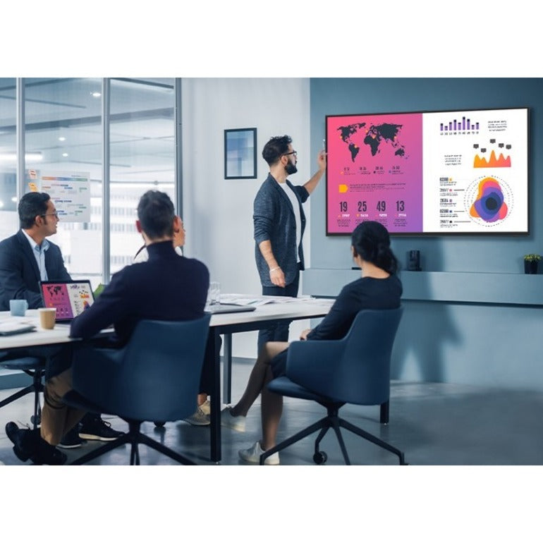 ViewSonic CDE5512 55" 4K UHD Commercial Display with VESP, Wireless Screen Sharing, USB Wi-Fi Capabilities, RJ45, HDMI, USB C — CDE5512-E1
