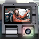 GekoGear Front/Rear Dashcam With Display — Orbit-D110