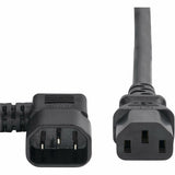 StarTech.com 6ft (1.8m) Heavy Duty Power Cord, Right Angle IEC 60320 C14 to C13, 15A 250V, 14AWG, UL Listed — 8745-4600-POWER-CORD