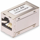 StarTech.com Shielded RJ45 Coupler, Inline Cat6a Coupler, Female to Female (F/F) T568B Pinout, Shielded Ethernet Cable Extension — IN-CAT6A-COUPLER-S1