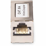 StarTech.com Shielded RJ45 Coupler, Inline Cat6a Coupler, Female to Female (F/F) T568B Pinout, Shielded Ethernet Cable Extension — IN-CAT6A-COUPLER-S1