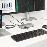 StarTech.com Dual-Monitor USB-C Docking Station, DisplayPort & HDMI/VGA Multi Monitor Dock up to 4K 60Hz, USB-C Dock, 7x USB Hub, 85W PD — 101N-USBC-DOCK