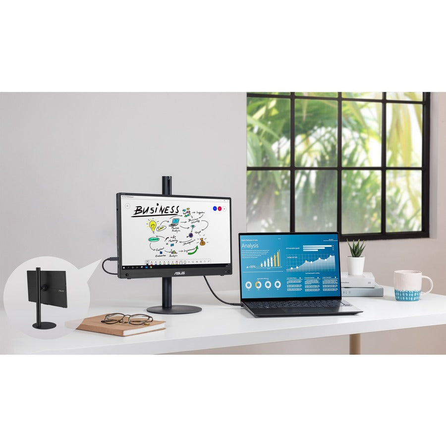 Asus ZenScreen MB16AHG 16" Class Full HD LCD Monitor - 16:9 - Black — MB16AHG