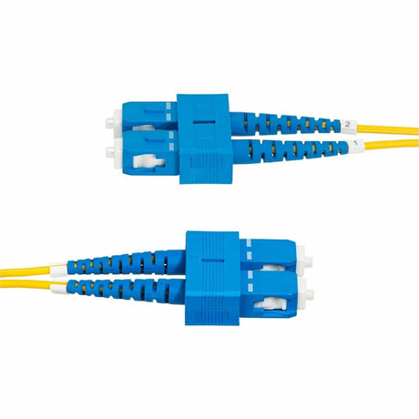 StarTech.com 1m (3.3ft) SC to SC (UPC) OS2 Single Mode Duplex Fiber Optic Cable, 9/125, 40G/100G, Low Insertion Loss, LSZH Jumper Cord — SMDOS2SCSC1M