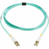 Eaton Tripp Lite Series 10Gb/40Gb/100Gb Duplex Multimode 50/125 OM4 LSZH Fiber Patch Cable (LC/LC), Aqua, 3M (9.8 ft.), TAA — N820-03M-OM4TAA