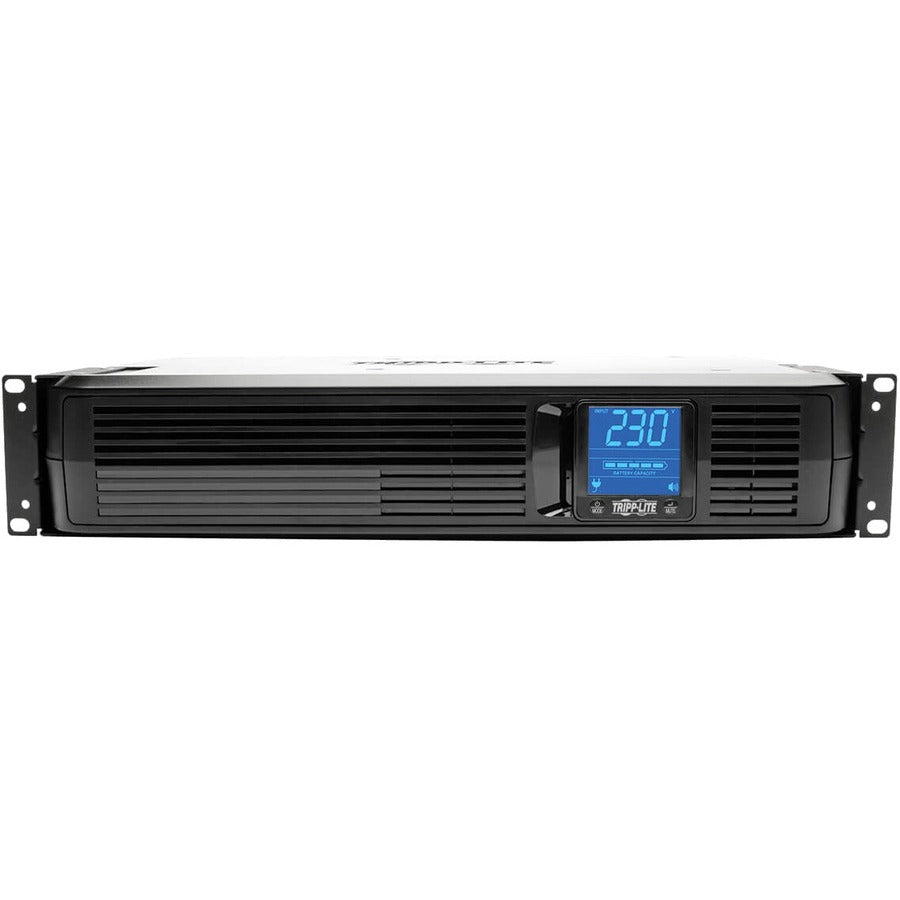 Eaton Tripp Lite Series 1500VA 900W Line-Interactive UPS - 8 C13 Outlets, AVR, 230V, 50/60 Hz, USB, DB9, LCD, 2U Rack/Tower — SMX1500LCD