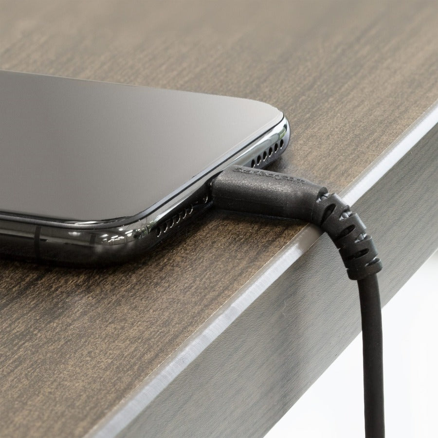 StarTech.com 3 foot/1m Durable Black USB-A to Lightning Cable, Rugged Heavy Duty Charging/Sync Cable for Apple iPhone/iPad MFi Certified — RUSBLTMM1MB