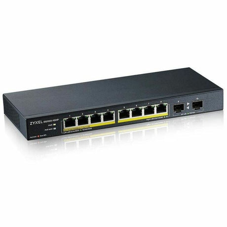 ZYXEL GS1100-10HP 8-Port Gigabit PoE Switch | 8 PoE+ Ports at 130W with 2 SFP Uplinks — GS1100-10HP