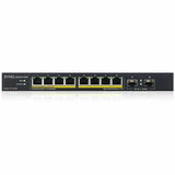 ZYXEL GS1100-10HP 8-Port Gigabit PoE Switch | 8 PoE+ Ports at 130W with 2 SFP Uplinks — GS1100-10HP