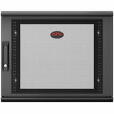 APC NetShelter 9U Wallmount Rack Enclosure Cabinet Single Hinged Switch Depth — AR109SH4