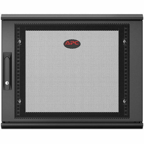 APC NetShelter 9U Wallmount Rack Enclosure Cabinet Single Hinged Switch Depth — AR109SH4