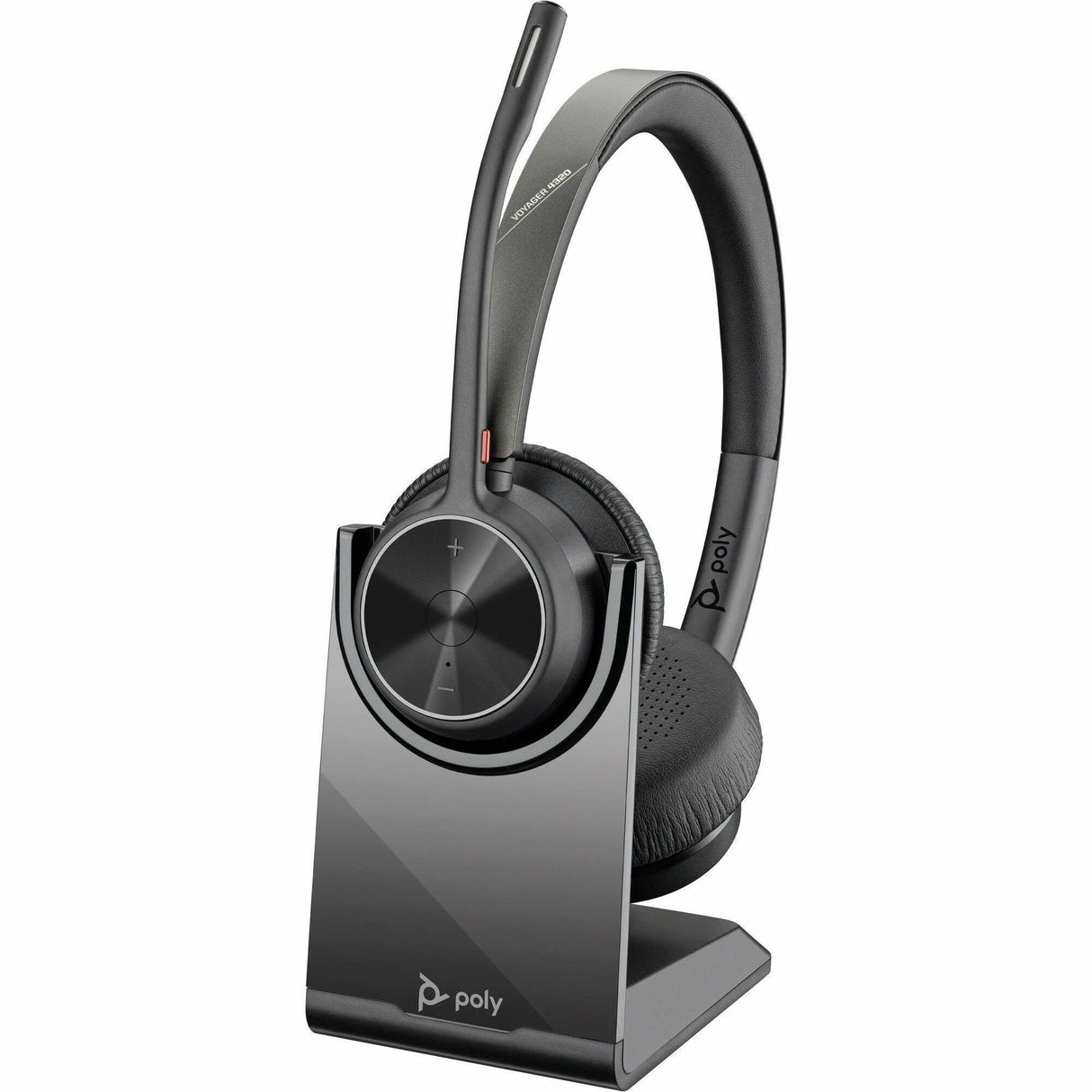 Poly Voyager 4320 UC Stereo USB-A Headset + BT700 USB-A Adapter + Charging Stand — 77Y99AA