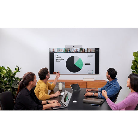 Cisco Webex Room Bar (Carbon Color) with table-stand Room Navigator — CS-BAR-T-C-K9