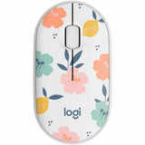 Logitech M340 Wireless Mouse with Limited Edition Prints, USB Receiver and Silent Clicks, Portable Wireless Mouse for Laptop, PC, Windows, Chrome, Surface, Floral Bouquet — 910-007280