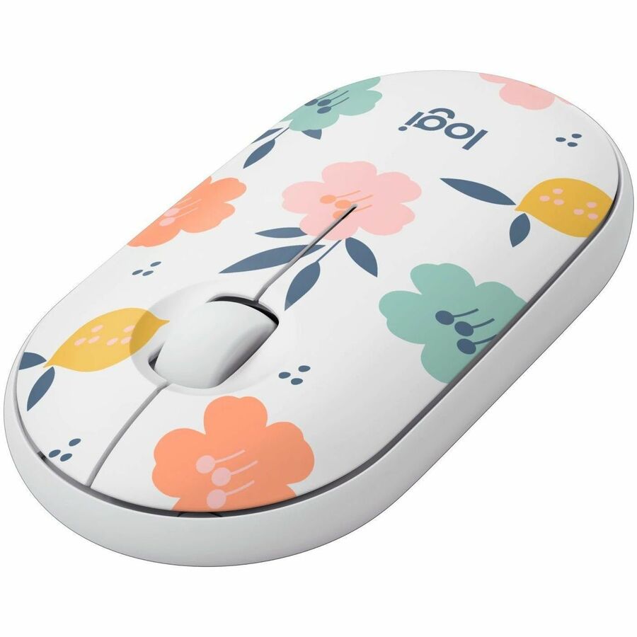 Logitech M340 Wireless Mouse with Limited Edition Prints, USB Receiver and Silent Clicks, Portable Wireless Mouse for Laptop, PC, Windows, Chrome, Surface, Floral Bouquet — 910-007280