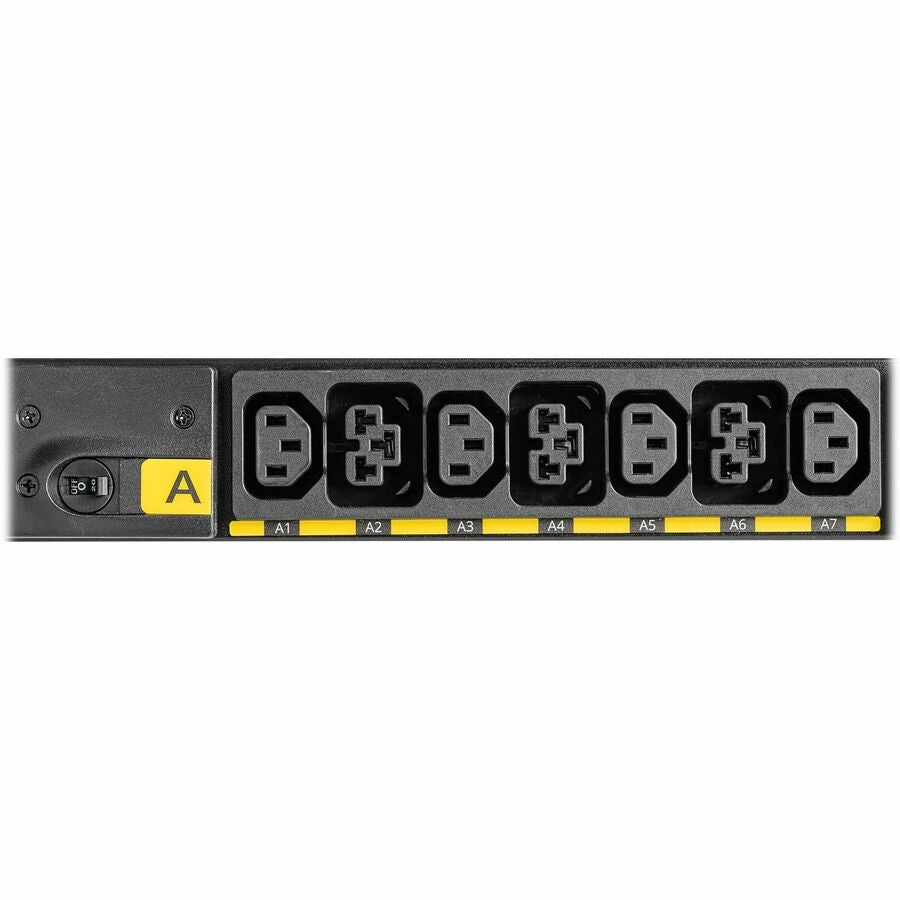 Eaton Universal-Input Basic PDU G4, 208V and 415/240V, 42 Outlets, Input Cable Sold Separately, End-Entry Input, 72-Inch 0U Vertical — EVBAGU23X-E
