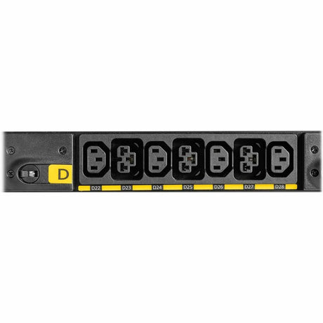 Eaton Universal-Input Basic PDU G4, 208V and 415/240V, 42 Outlets, Input Cable Sold Separately, End-Entry Input, 72-Inch 0U Vertical — EVBAGU23X-E