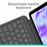 Logitech Combo Touch iPad Pro 13-inch (M4)(2024) Keyboard Case - Detachable backlit keyboard with kickstand, comfortable typing, multi-use mode - Graphite — 920-012658