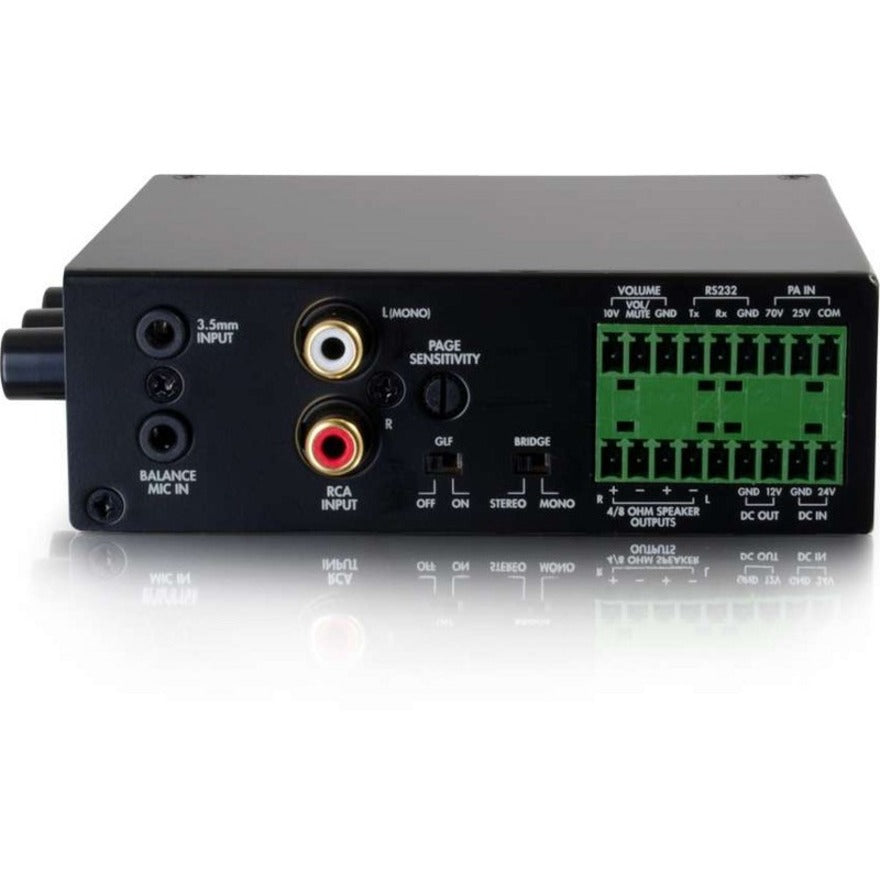 C2G 50W Audio Amplifier - Plenum Rated - 8 Ohm — 40880