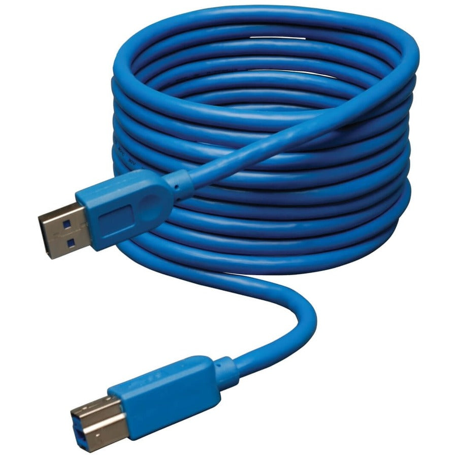 Eaton Tripp Lite Series USB 3.2 Gen 1 SuperSpeed Device Cable (A to B M/M), 10 ft. (3.05 m) — U322-010