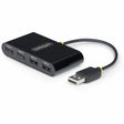 StarTech.com 4-Port USB 2.0 Hub, USB Bus Powered, Small Travel Mini USB Hub, Multi-Port USB 2.0 Splitter, Portable USB Hub, 480Mbps — ST4200MINI2-USB-HUB