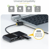 StarTech.com 4-Port USB 2.0 Hub, USB Bus Powered, Small Travel Mini USB Hub, Multi-Port USB 2.0 Splitter, Portable USB Hub, 480Mbps — ST4200MINI2-USB-HUB