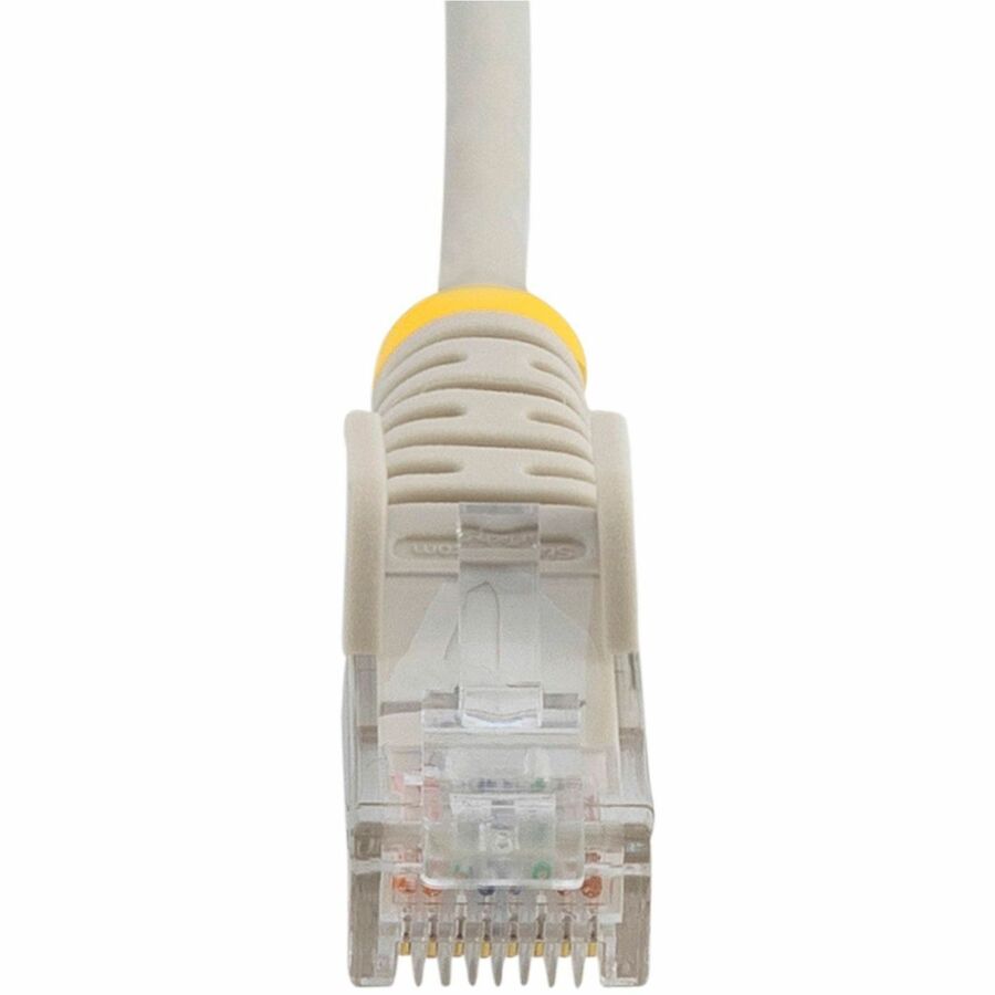 StarTech.com 25ft Gray Slim CAT6 Ethernet Cable, Slim Snagless RJ45, UTP, LSZH, 28AWG Bare Copper, Slim Network Patch Cord, Fluke Tested — N6PAT25GRS