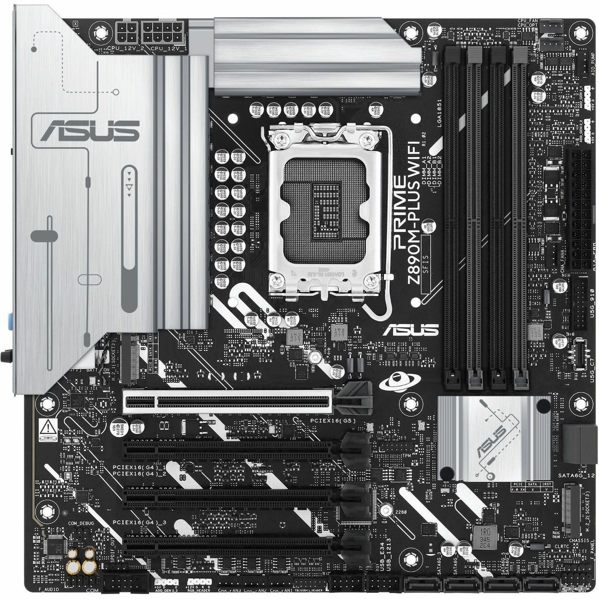 Asus Prime PRIME Z890M-PLUS WIFI Gaming Desktop Motherboard - Intel Z890 Chipset — PRIME Z890M-PLUS WIFI