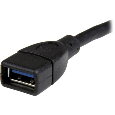 StarTech.com 6in Black USB 3.0 (5Gbps) Extension Adapter Cable A to A - M/F — USB3EXT6INBK