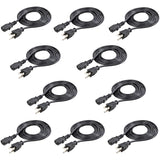 StarTech.com 6 ft Standard Computer Power Cord - NEMA5-15P to C13 - Power cable - 10 Pack — PXT10110PK