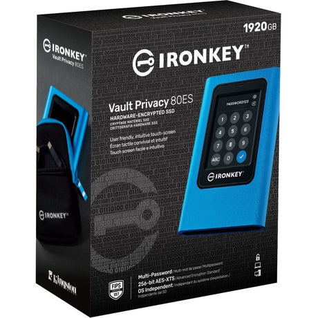 Kingston Vault Privacy 80 IKVP80ES/1920G 1.88 TB Portable Solid State Drive - External — IKVP80ES/1920G