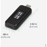 Plugable USB C Power Meter Tester for Monitoring USB-C Connections up to 240W - Digital Multimeter Tester for USB-C Cables, Laptops, Phones and Chargers — USBC-VAMETER3