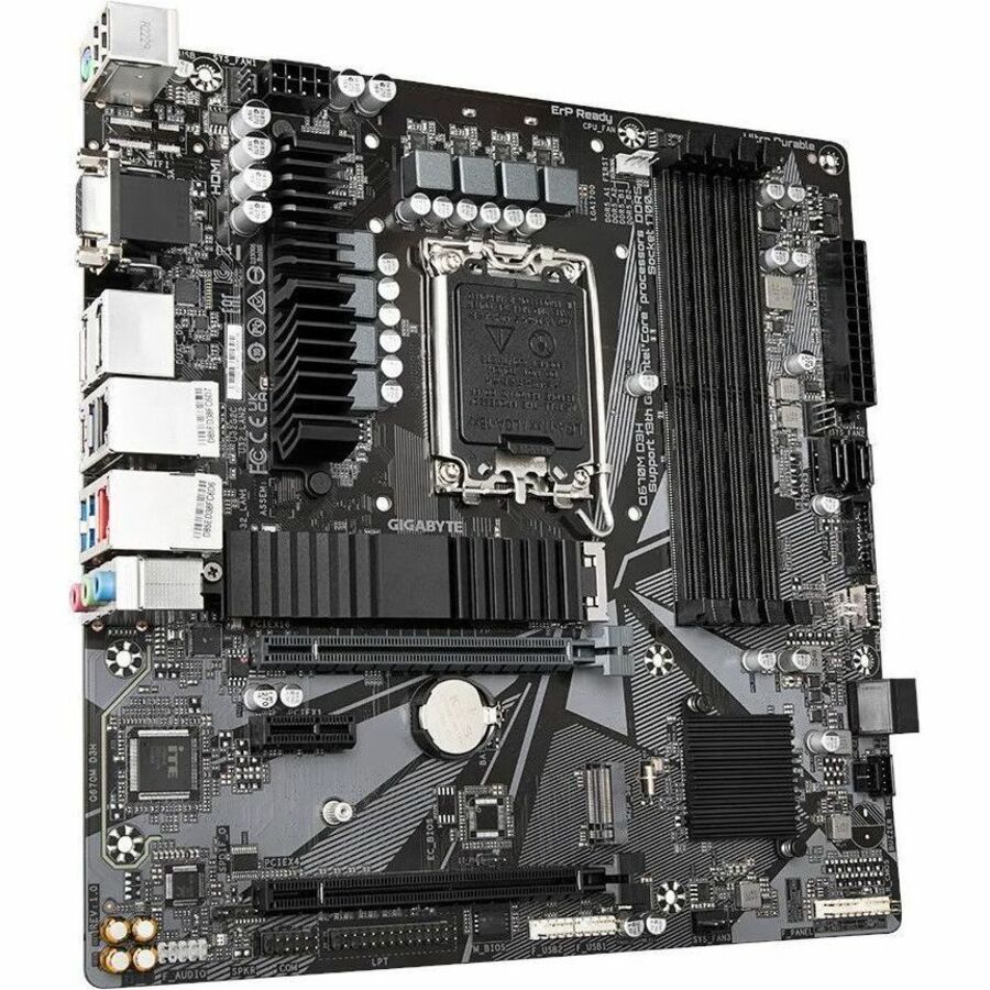 Gigabyte Ultra Durable Q670M D3H Gaming Desktop Motherboard - Intel Q670 Chipset - Socket LGA-1700 - Micro ATX — Q670MD3H