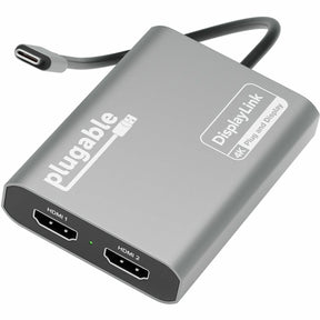 Plugable USB C to HDMI Adapter, Dual Monitor 4K 60Hz for Apple Mac M1/M2/M3 — USBC-6950M