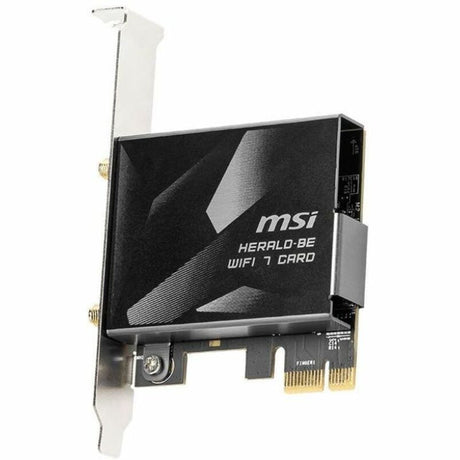 MSI HERALD-BE IEEE 802.11be Bluetooth 5.4 Tri Band Wi-Fi/Bluetooth Combo Adapter — HERALDBWIFI7MAX