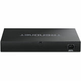 TRENDnet 12-Port 10G PoE++ Web Smart Switch, TPE-7124SBF, 720W PoE Power Budget, 8 x 10G PoE++ Ports, 4 x 10G SFP+ Ports, NDAA TAA Compliant, 1U 19" Rack Mountable, Lifetime Protection
