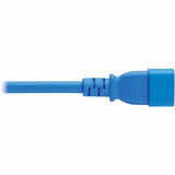 Eaton Tripp Lite Series Power Cord, C14 to C21 - Heavy-Duty, 15A, 250V, 14 AWG, 6 ft. (1.8 m), Blue — P037-006-ABL