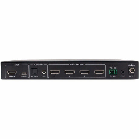 Eaton Tripp Lite Series 1x4 Video Wall Controller - 4K 60 Hz, 1 HDMI/USB-C Input, 4 HDMI Outputs, HDR, 4:4:4 — B119-1X4-4K6-VW