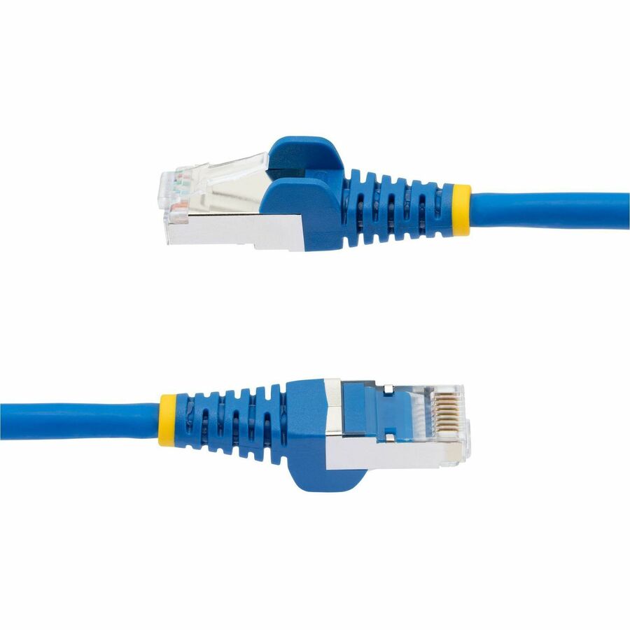 StarTech.com 50ft Blue CAT6a Ethernet Cable, Snagless RJ45, 10G, 100W PoE, S/FTP, LSZH, 27AWG Pure Copper, 500MHz, Shielded Network Cord — NLBL-50F-CAT6A-PATCH