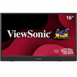ViewSonic VA1653 16 Inch 1080p FHD IPS Portable Monitor with Eye Care, Built-in Stand, USB C, Mini HDMI, and Protective Case External Second Screen For Laptops, PC, Mac, and Gaming Consoles — VA1653