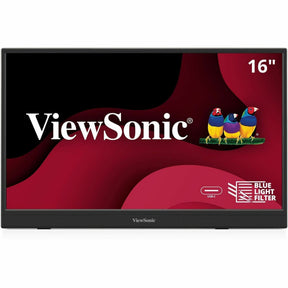 ViewSonic VA1653 16 Inch 1080p FHD IPS Portable Monitor with Eye Care, Built-in Stand, USB C, Mini HDMI, and Protective Case External Second Screen For Laptops, PC, Mac, and Gaming Consoles — VA1653